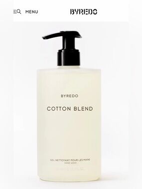 Byredo Cotton Blend Hand Wash — Cream & Black Pump